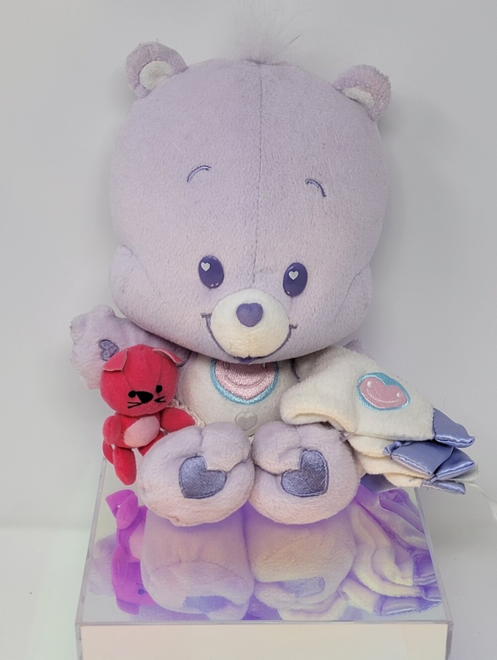 VTG Y2K 2004 Care Bear Cubs SHARE BEAR Purple 8" EUC *COMPLETE*